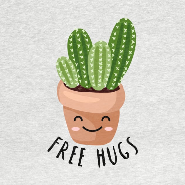 Free Hugs - Happy Cactus design by Plantitas